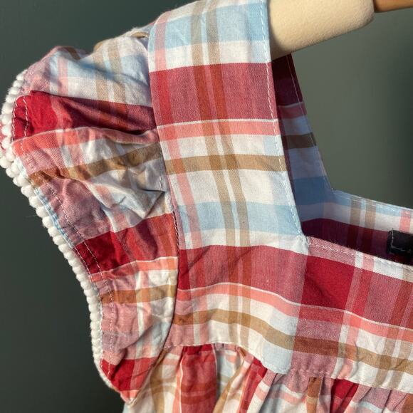 A.T.U.N. Girl's Pink/Red Plaid Dress. Size 6-7. Great condition. - Picture 3 of 5